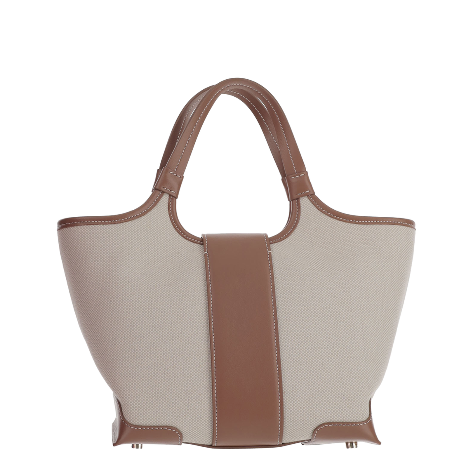 Mini Viv Choc Canvas Shopping Bag