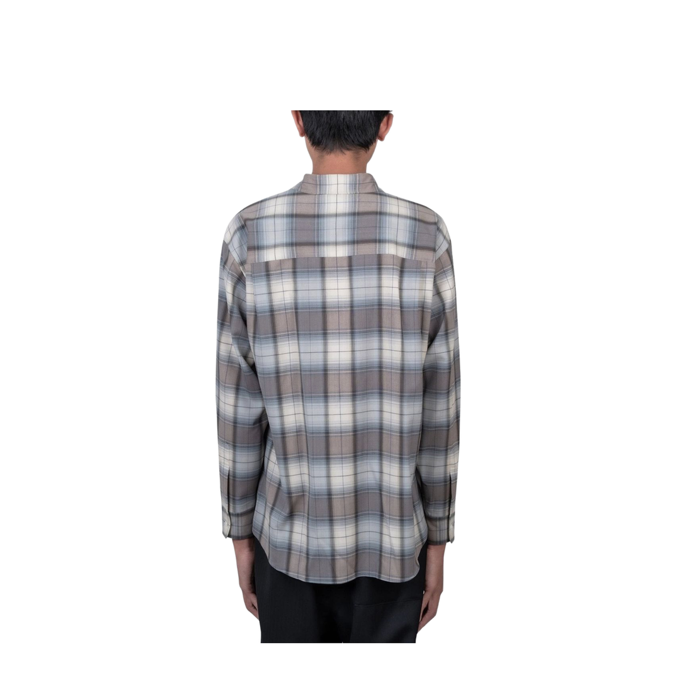 MAYFEYR - Auralee - Shirts - A26SS01LCBLUEGRAYCHECK