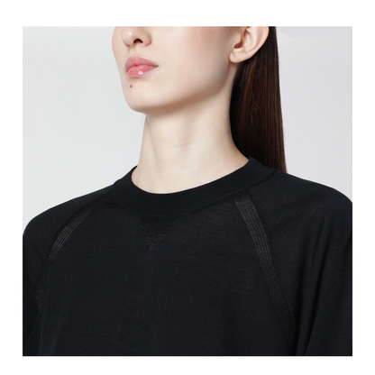 MAYFEYR - Roberto Collina - Black Wool Crewneck Sweater - 261FXA03001WO09
