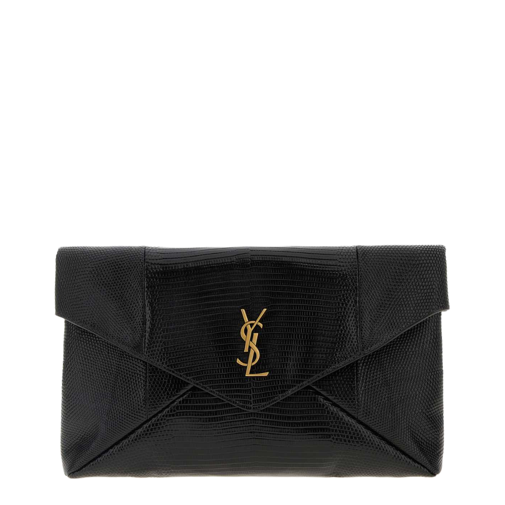 Black Leather Clutch