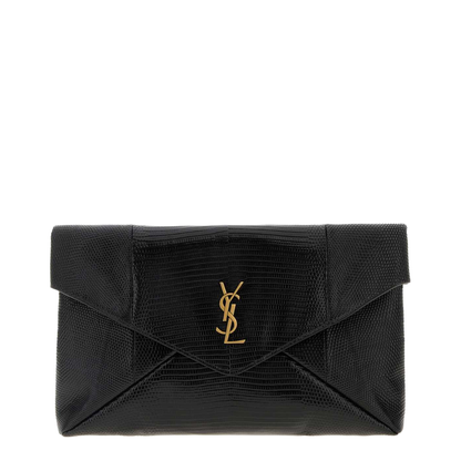 Black Leather Clutch