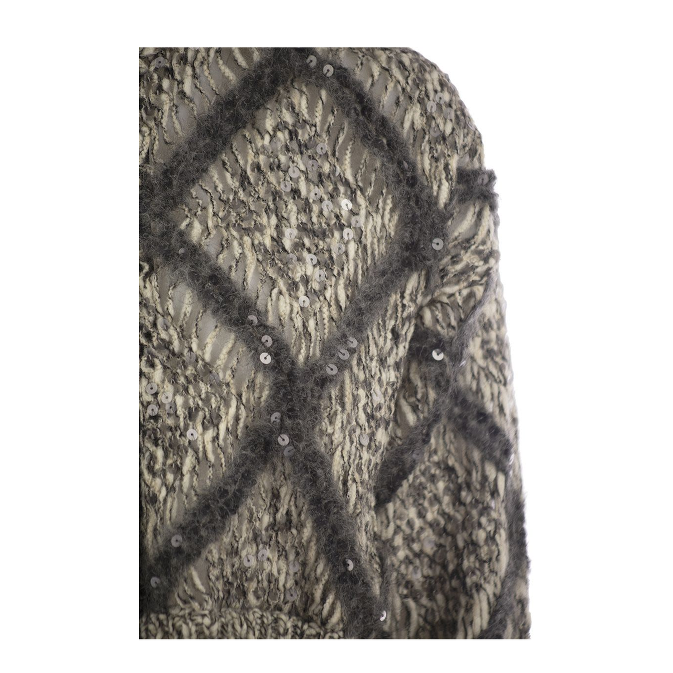 Knitted Wool Blend Cardigan