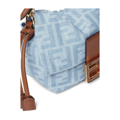 MAYFEYR - Fendi - Mamma Baguette Small Denim Mini-Bag - 8BS105AY6Q