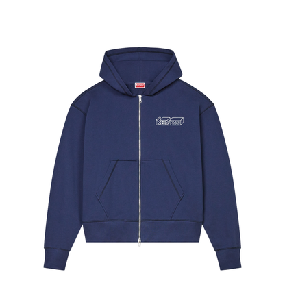 Logo Embroidered Zip-up Hoodie