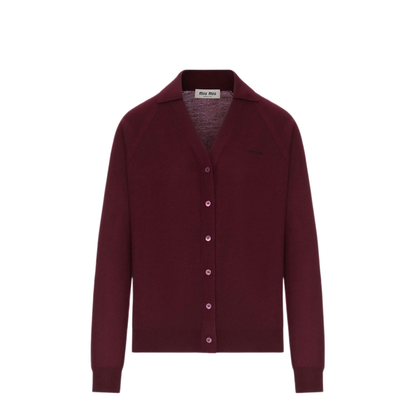 Virgin Wool Cardigan With Collar