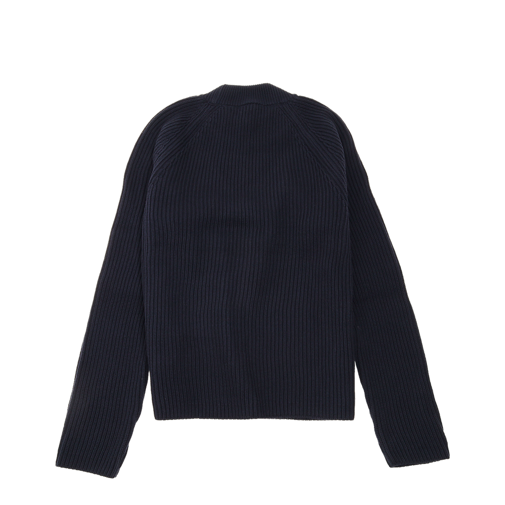 Navy Roll Neck Sweater Night Blue Red