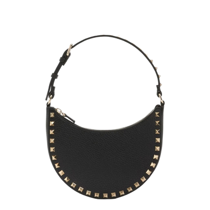 Rockstud Mini Leather Hobo Bag
