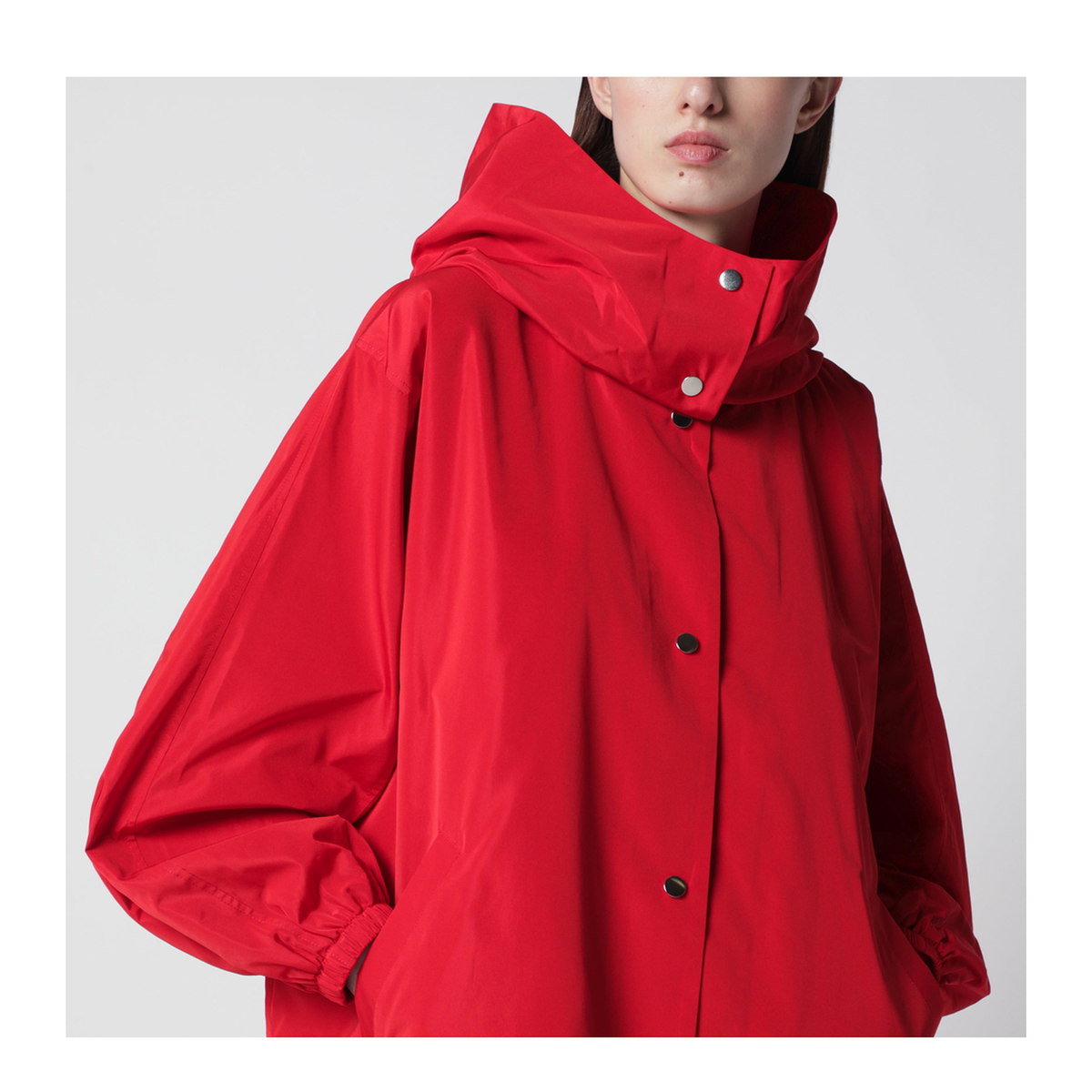 MAYFEYR - Róhe - Red Oversize Coat In Silk Blend Fabric - 41910168PL600