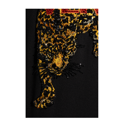 Embroidered Leopard T-Shirt