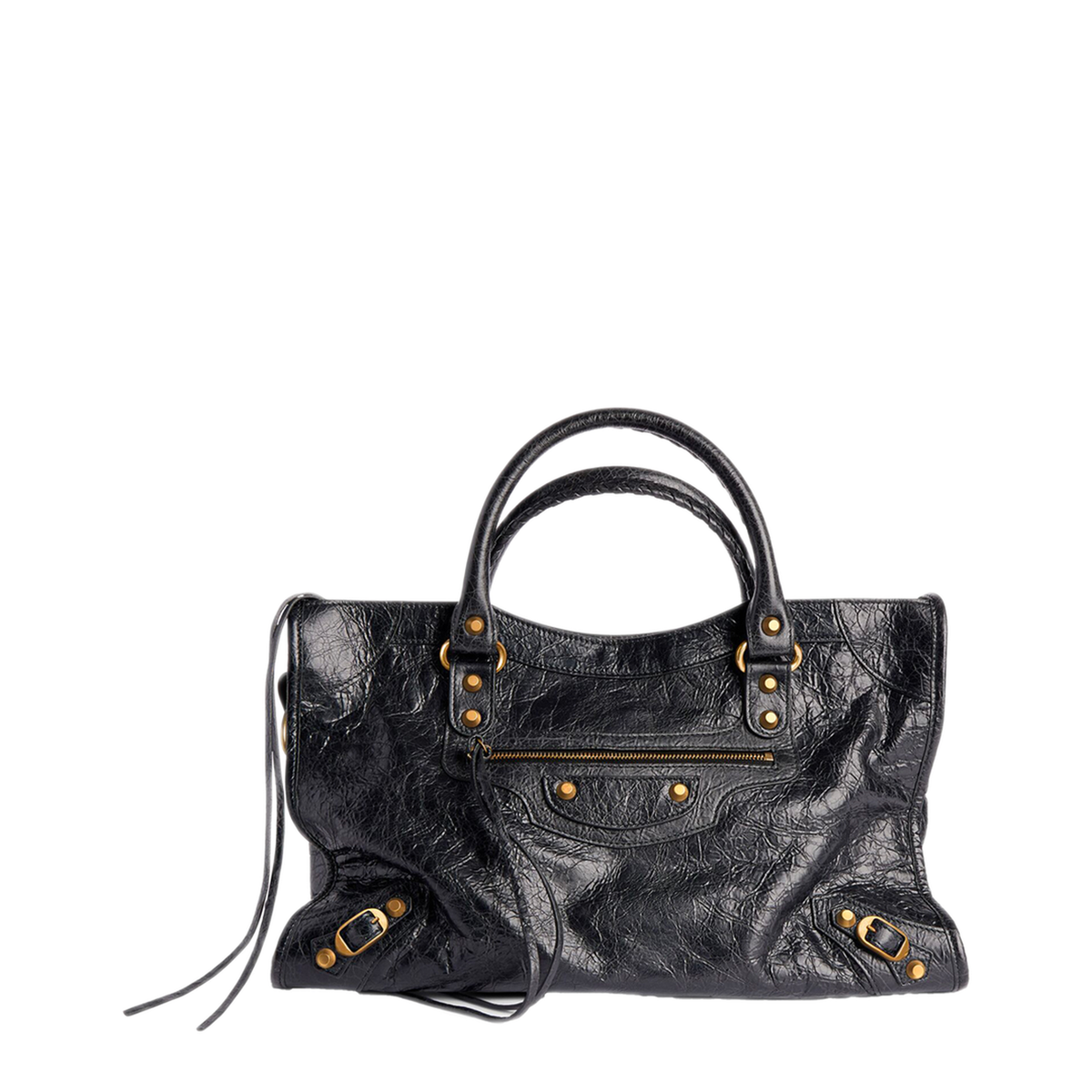 Le City Medium Arena Lambskin Shoulder Bag - Black