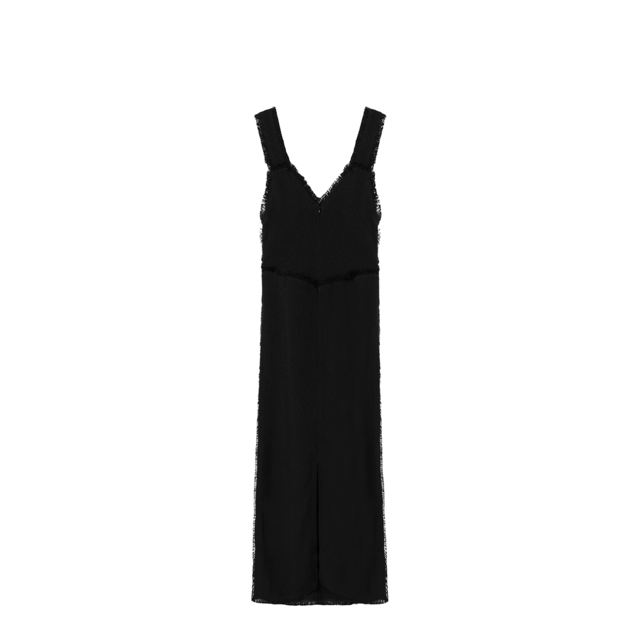 MAYFEYR - Toteme - Black Slip Dress In Textured Sablé - 262-WRD0291FB0610001