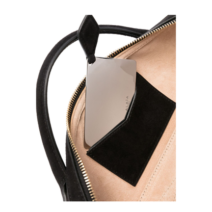 Le Teckel One Size Suede Leather Clutch - Noir