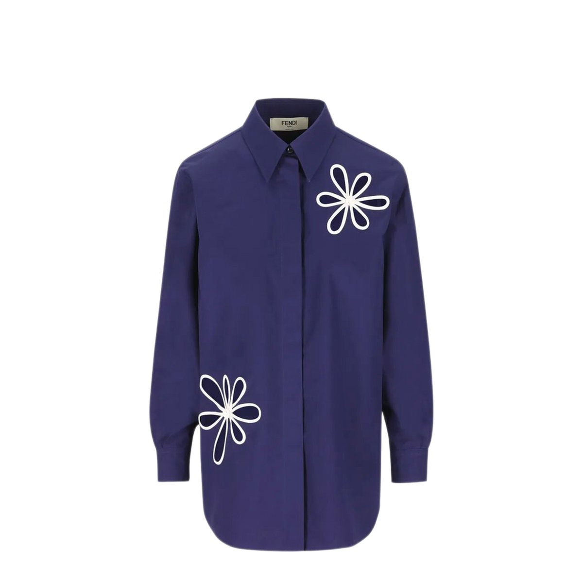 Dark Blue Poplin Shirt