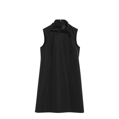 Black Mini Dress With Bow