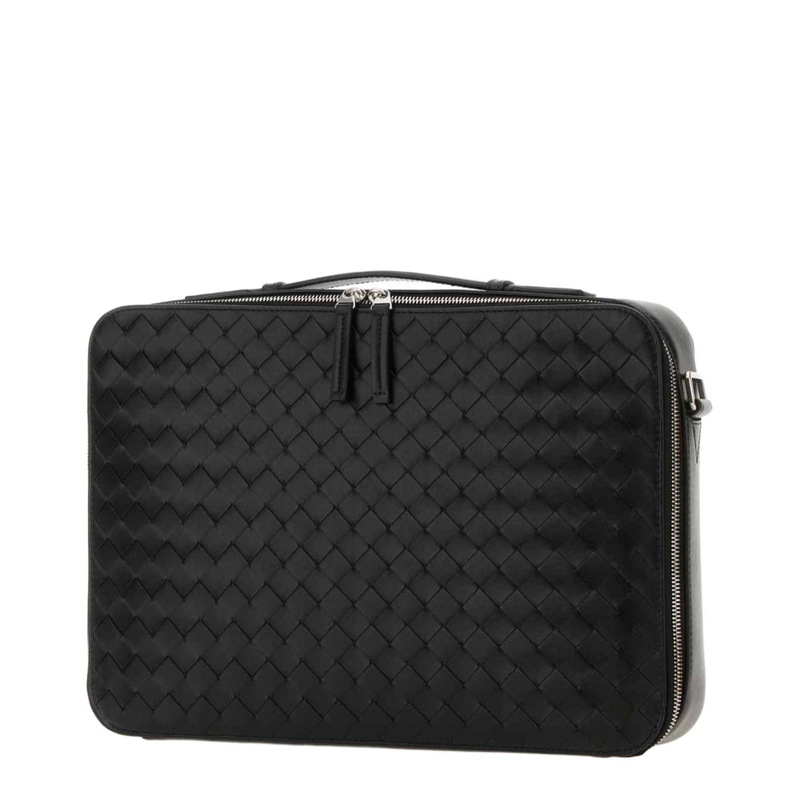 Getaway Slim Leather Briefcase - Black