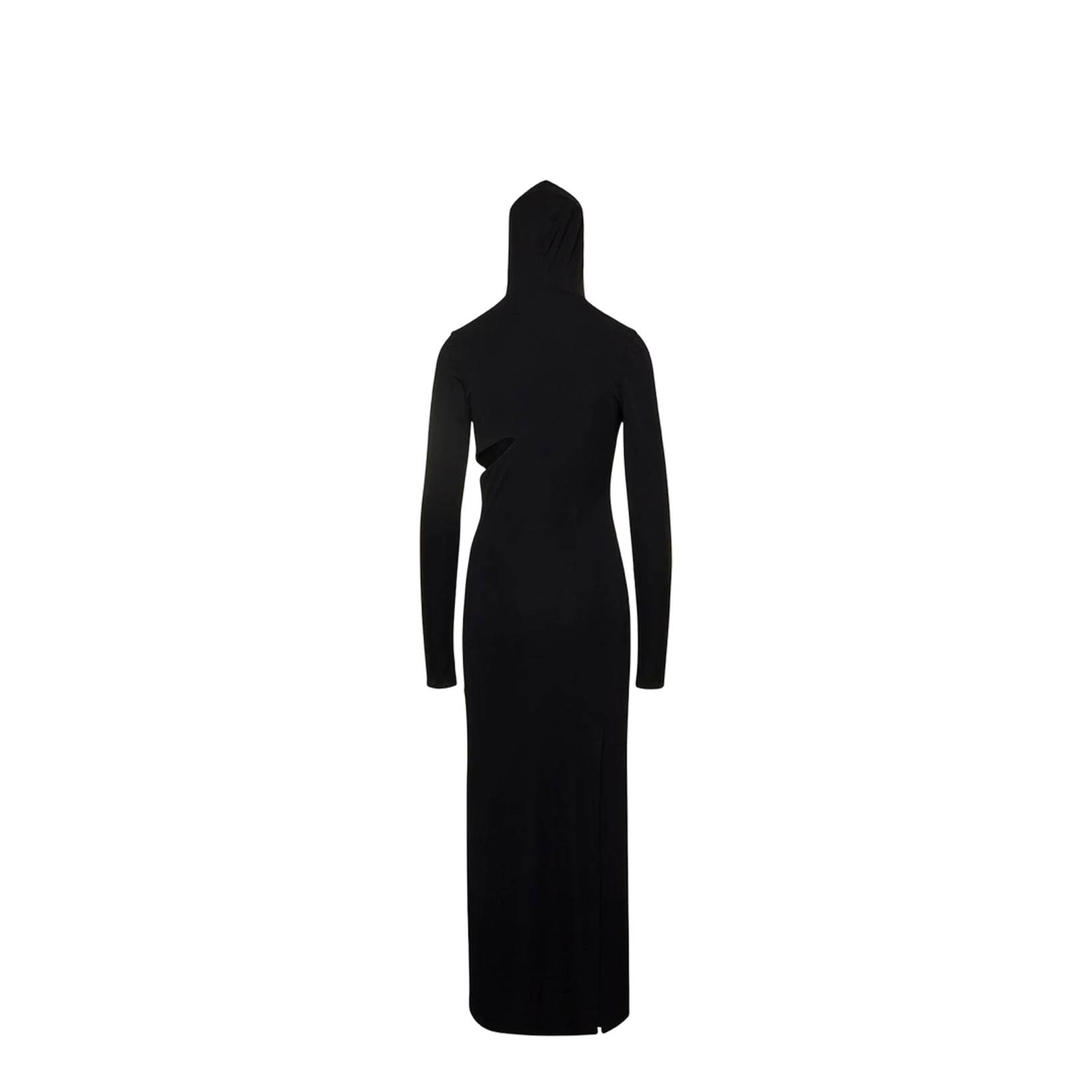 Long Cut-Out Hooded Dress