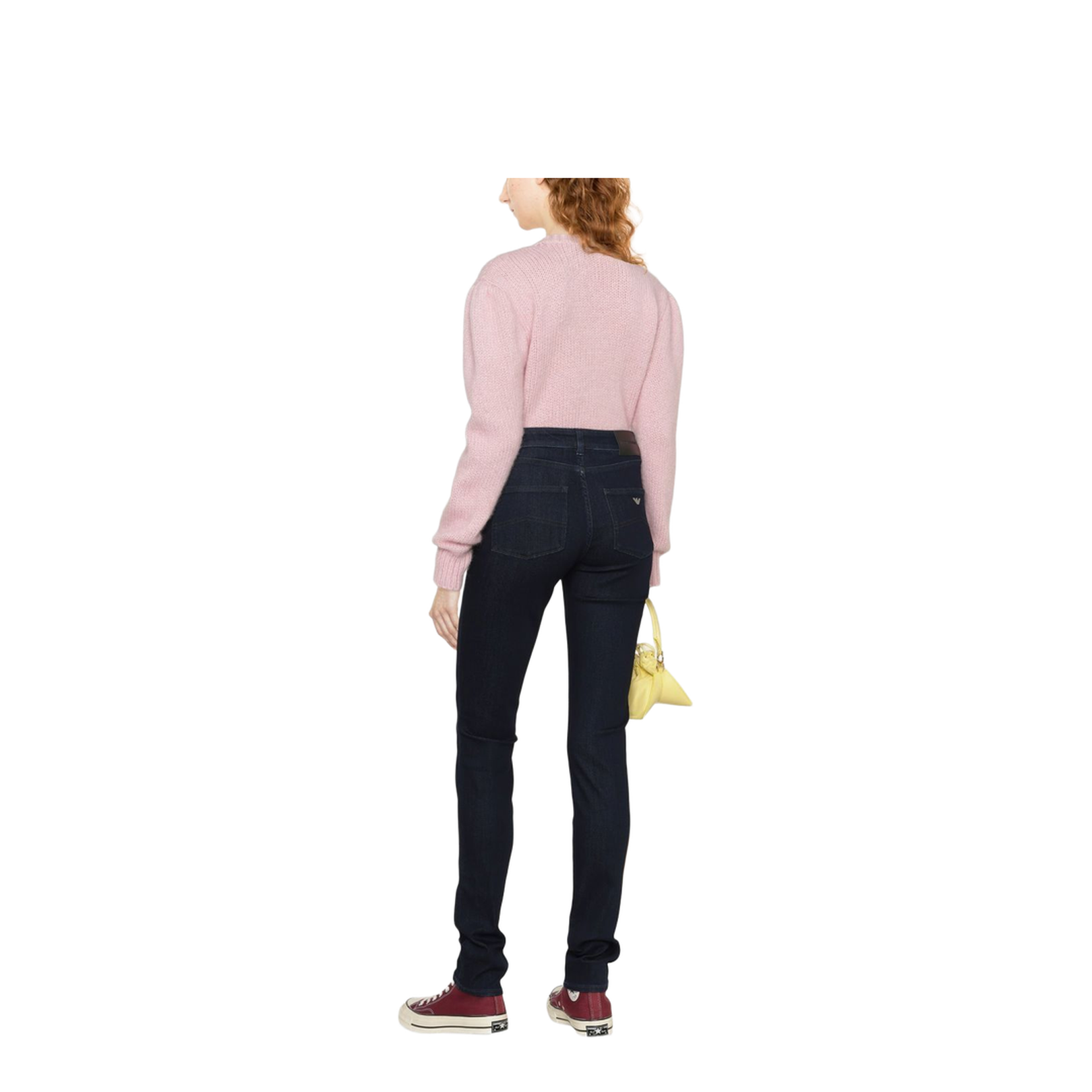 High-Waisted Slim-Cut Trousers