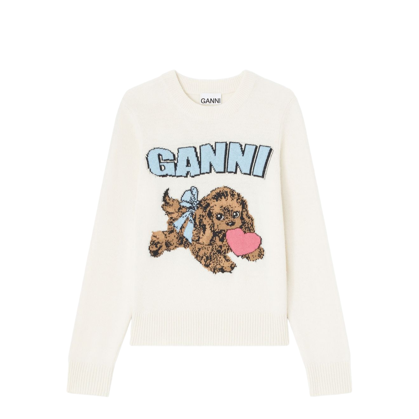 Puppy Logo Intarsia Sweater