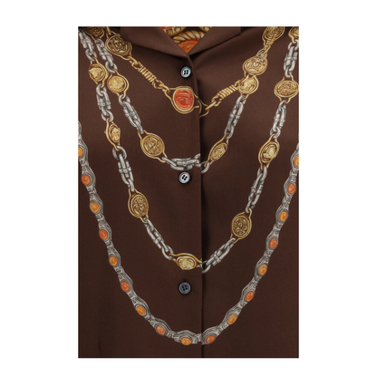 MAYFEYR - Versace - Chain Print Buttoned Shirt - 10242311A17952