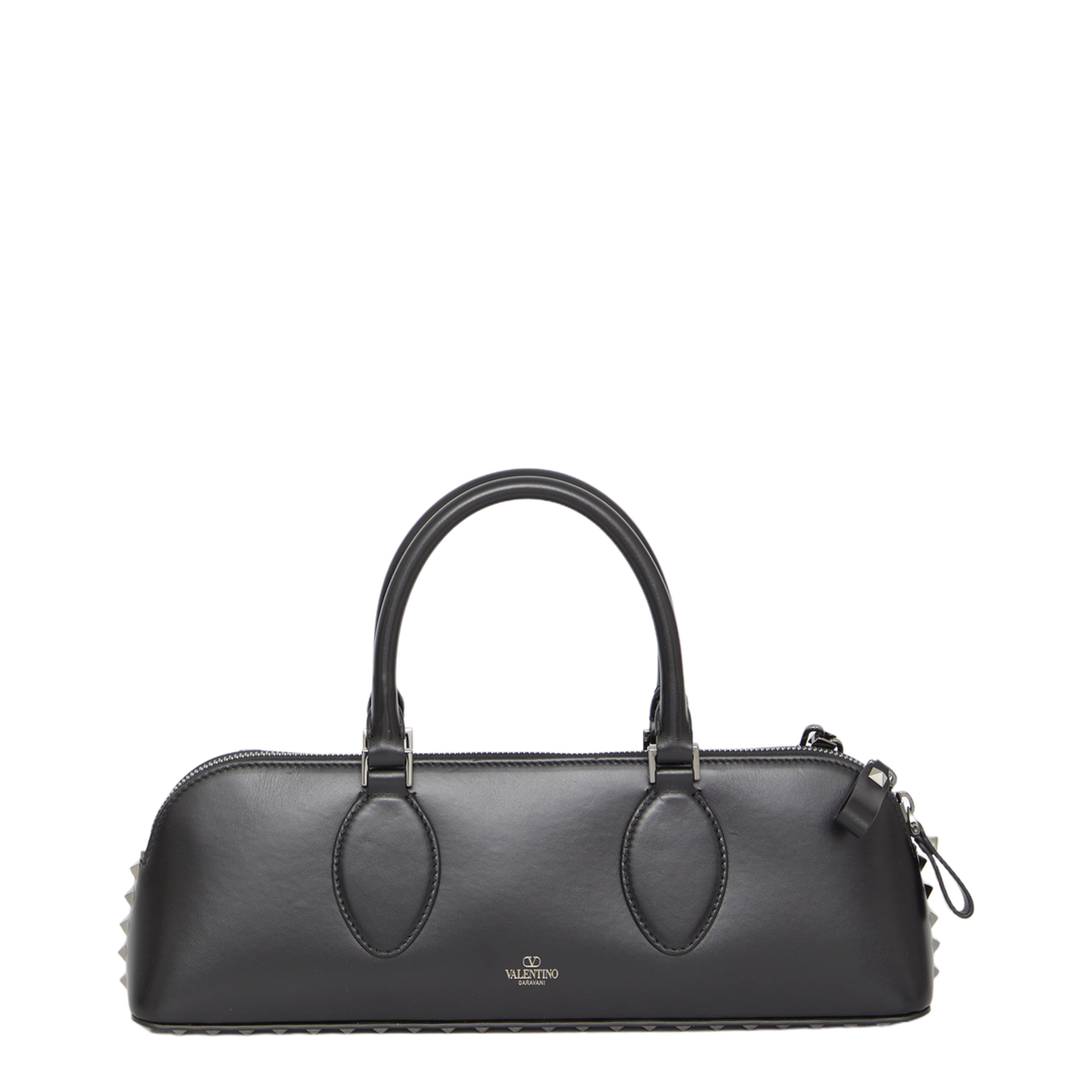 Rockstud East-West Zip-Up Tote Bag