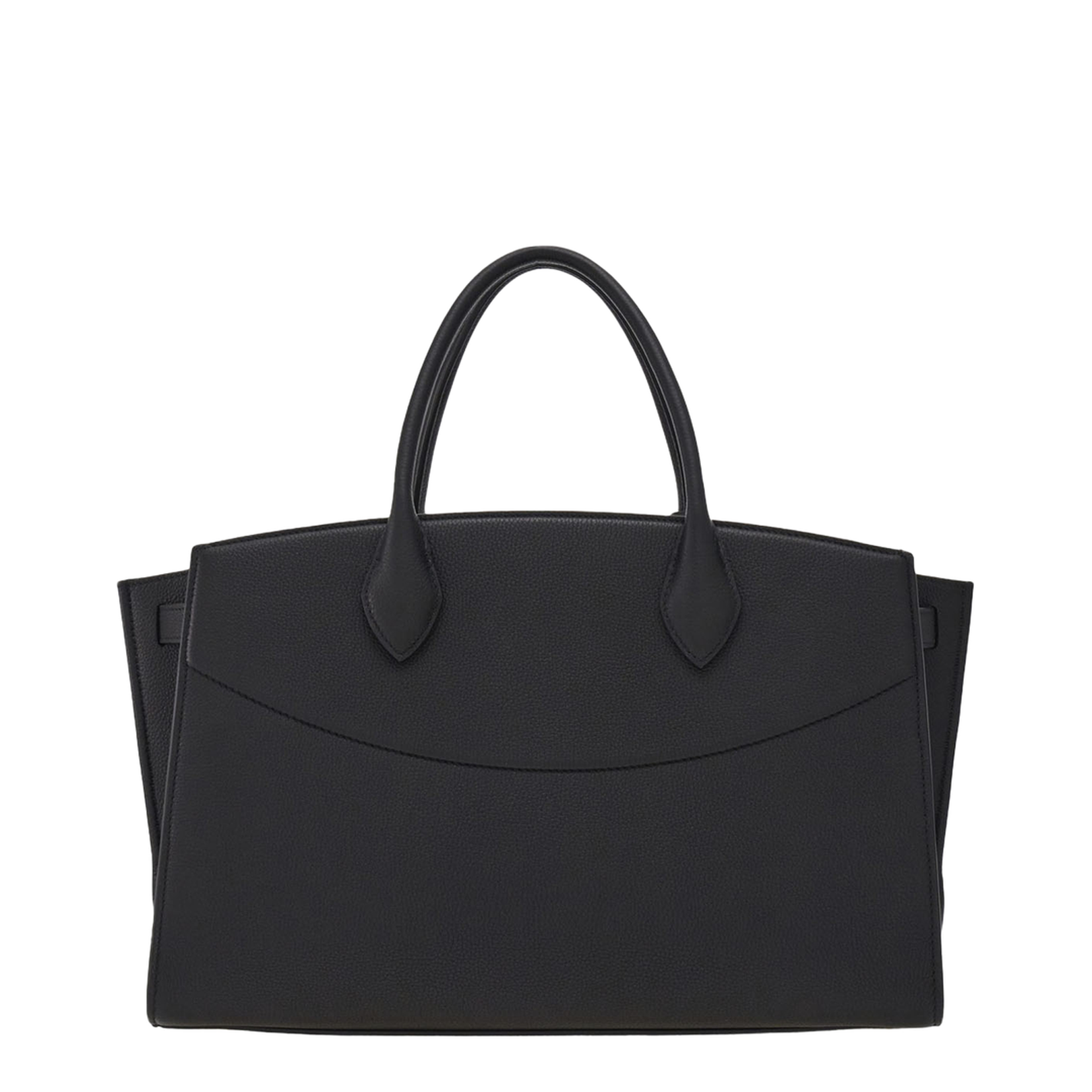 Grained Leather Handbag