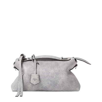 By The Way Medium Leather Satchel - Gray