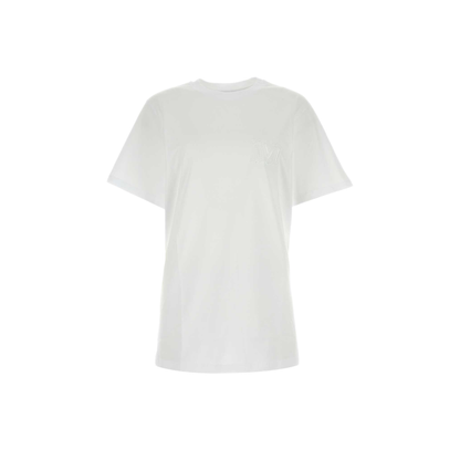 MAYFEYR - Max Mara - White Cotton Mango T Shirt - 2421946021600001