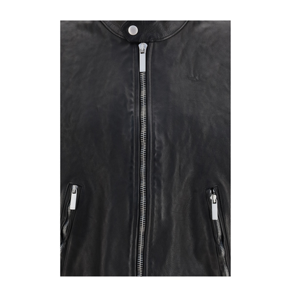 MAYFEYR - Gucci - Buffalo Leather Bomber With Web Trim - 865374XNBC4