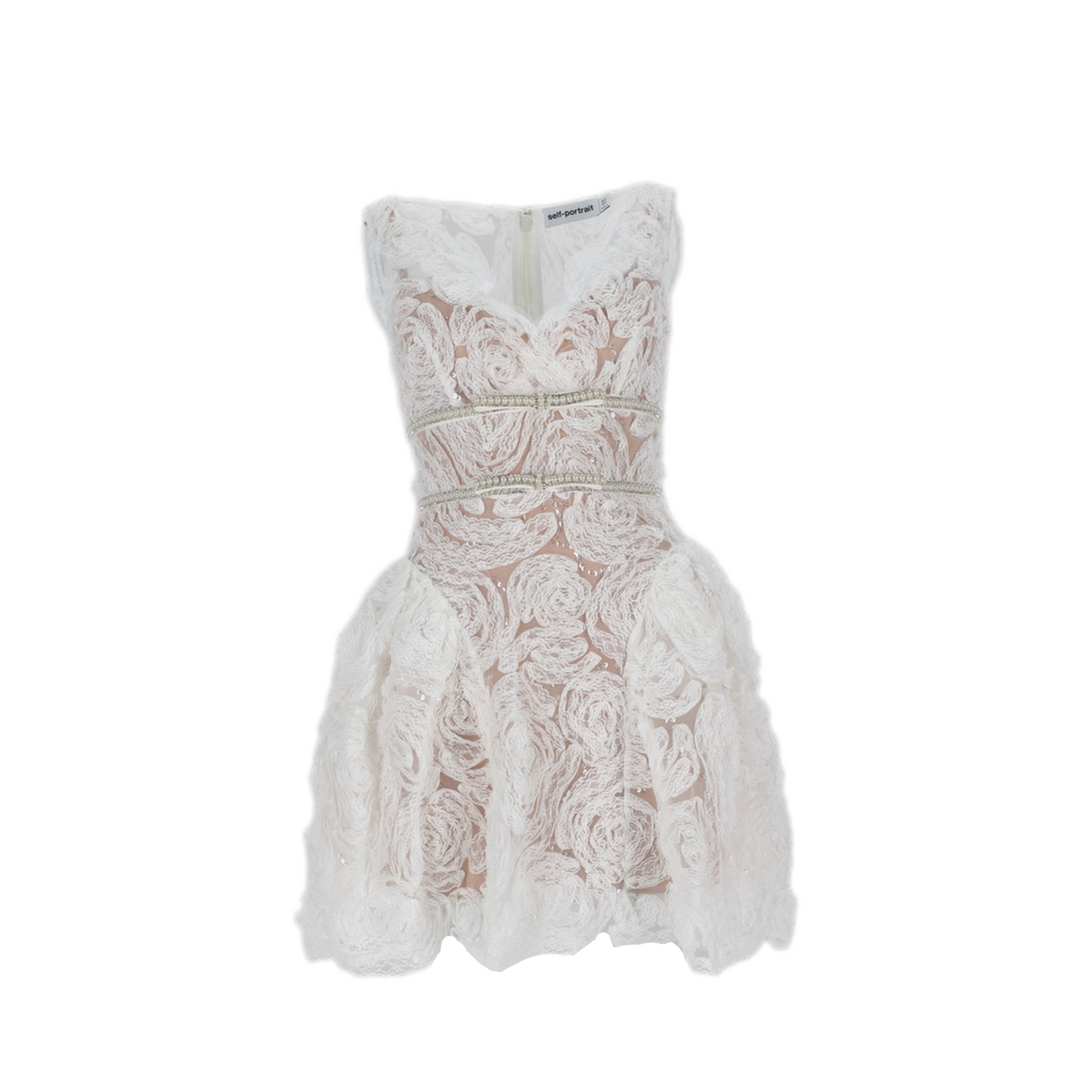 MAYFEYR - Self Portrait - White Polyester Dress - PF26101SWWHITE