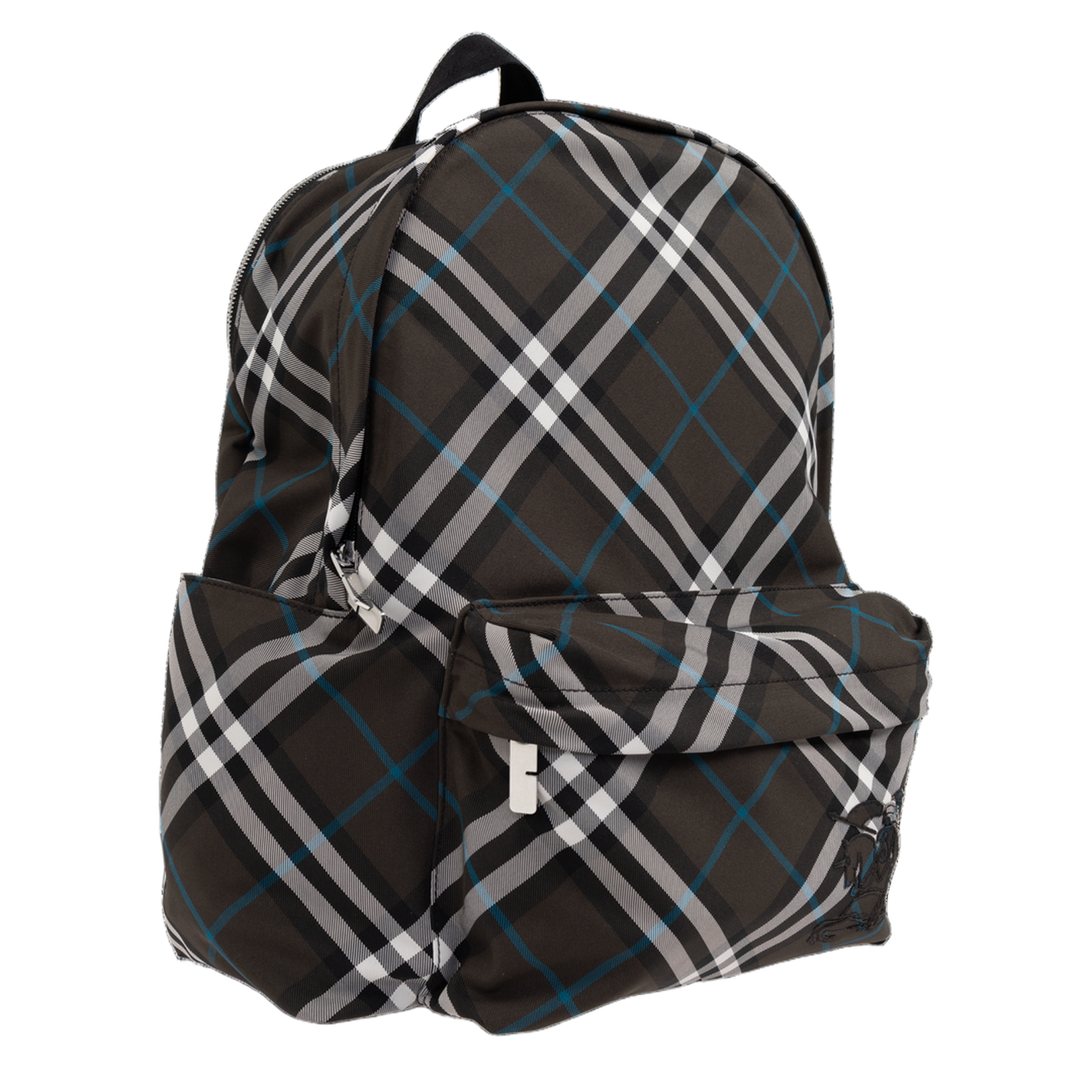 Check-Patterned Backpack