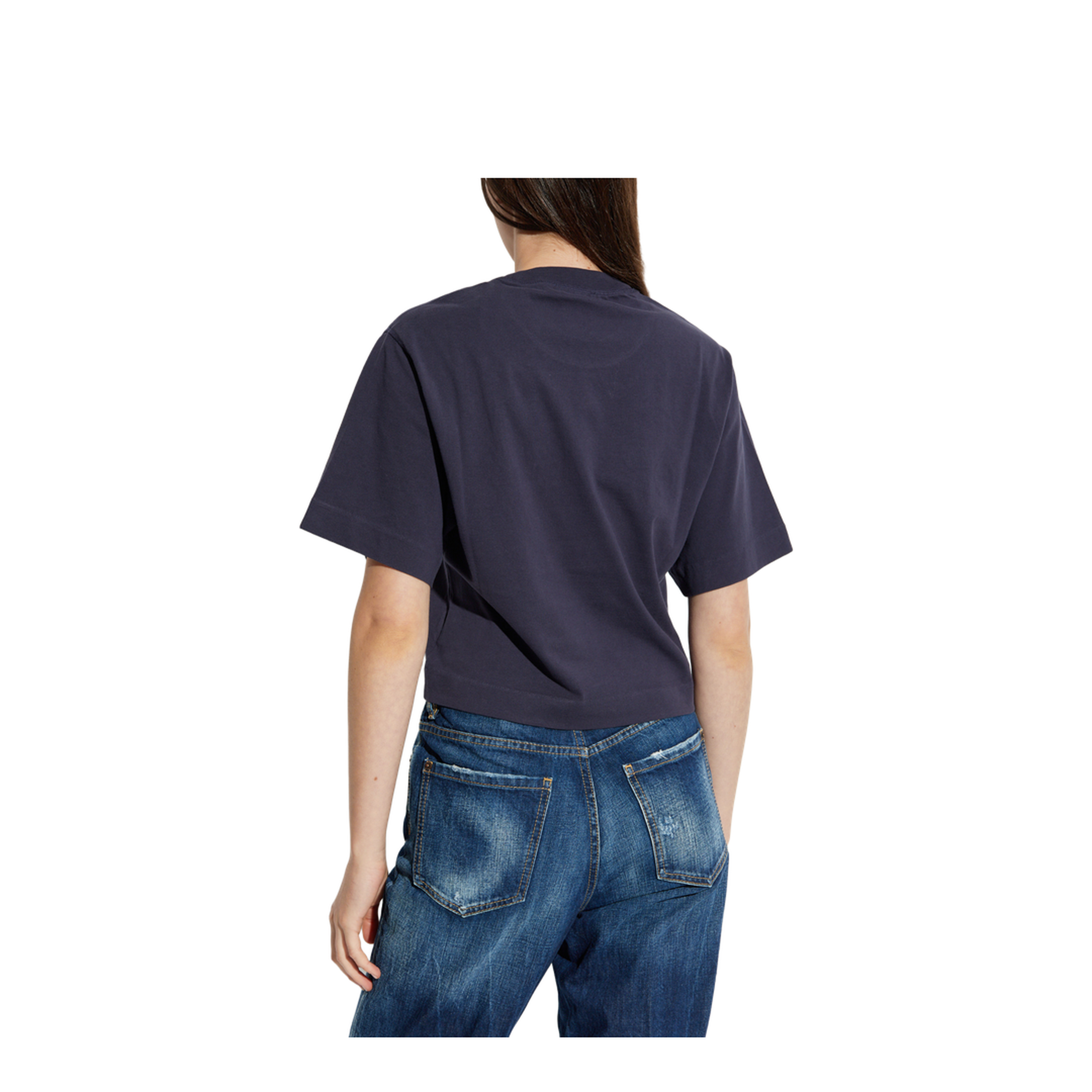 Short T-shirt with logo