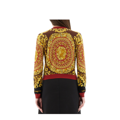 Baroque Silk Knit Cardigan