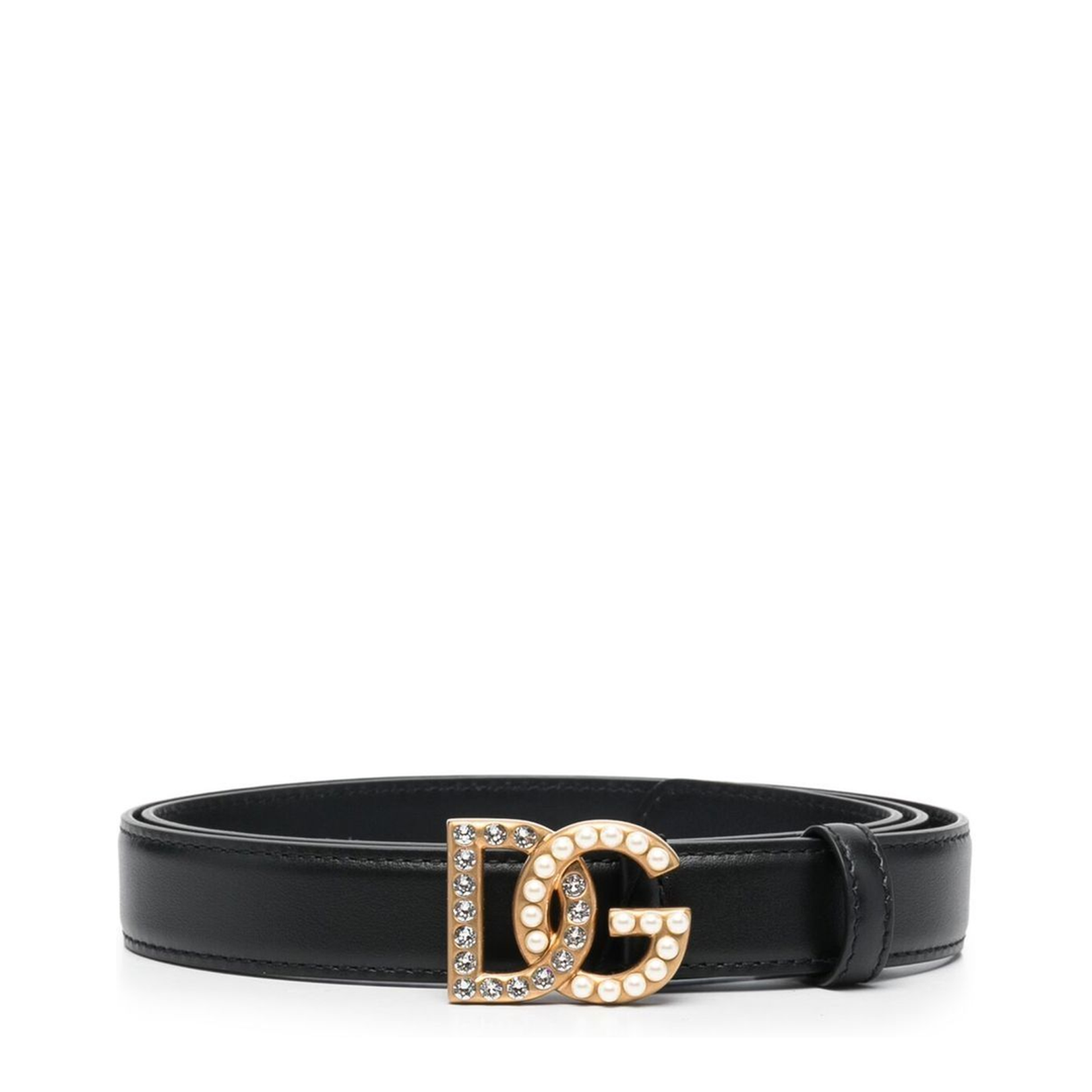 Smooth Leather Belt with Buckle