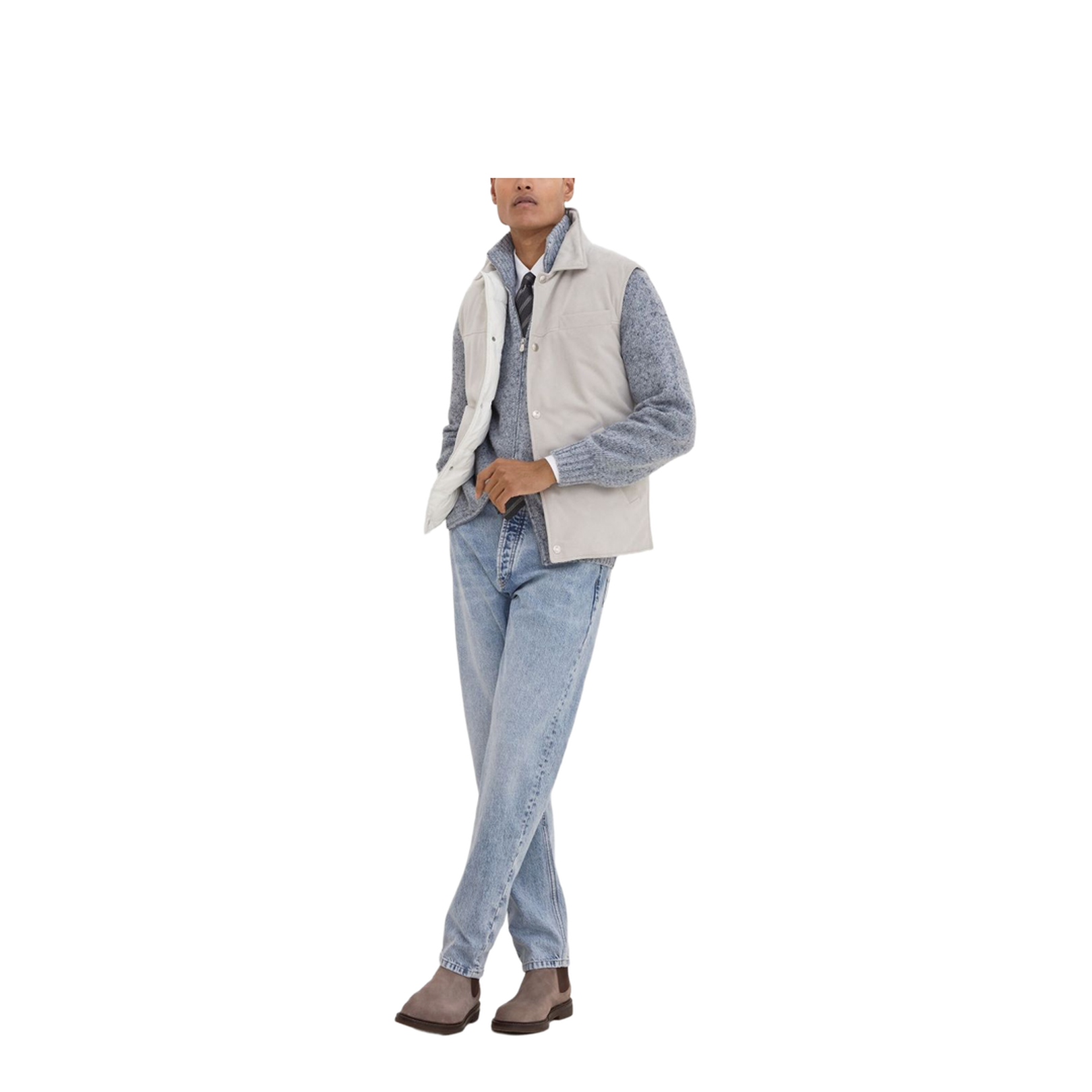 Iconic Fit Five-Pocket Trousers in Light Blue Denim