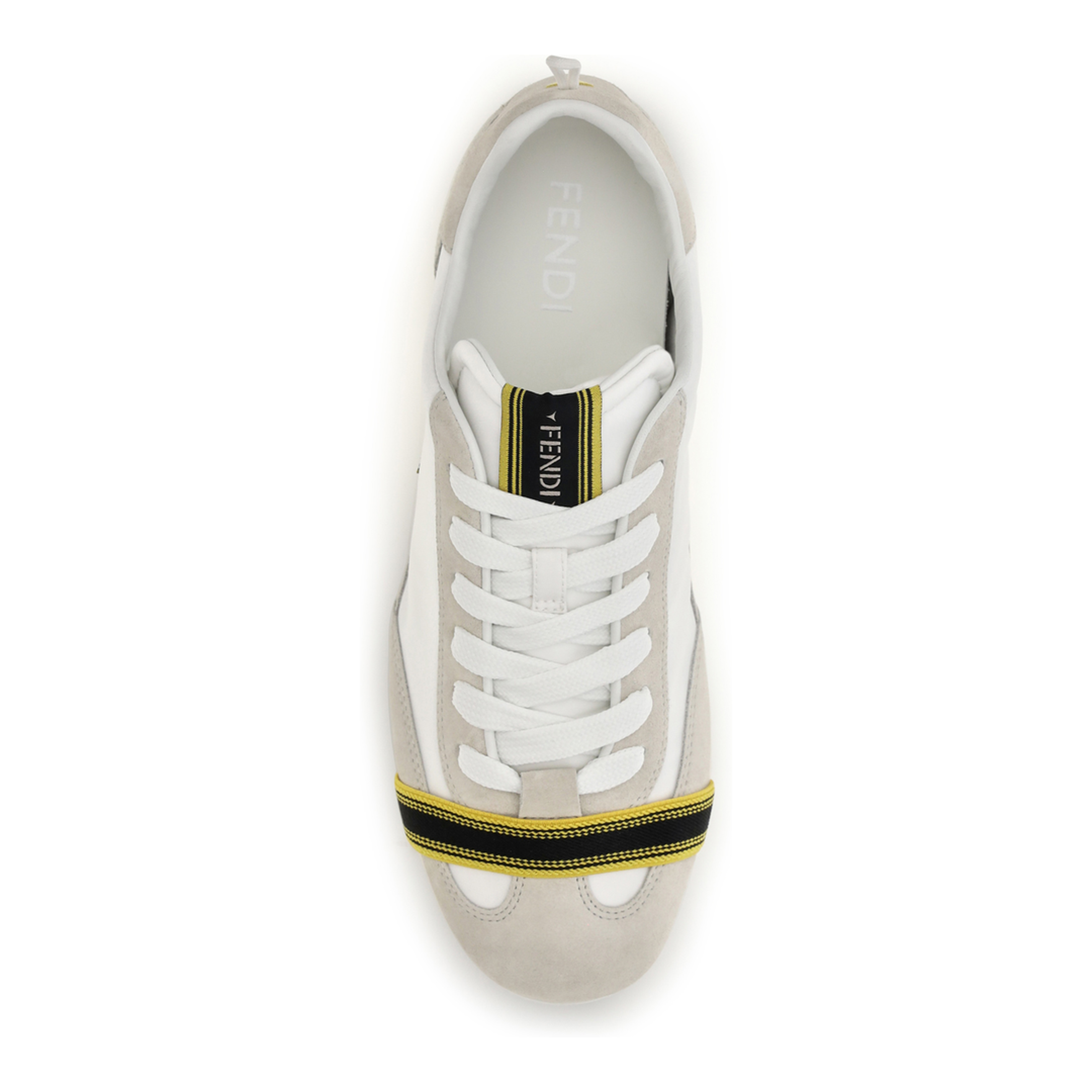 MAYFEYR - Fendi - Wrap Suede And Fabric Sneakers - 7E1968AY0TF1XIS