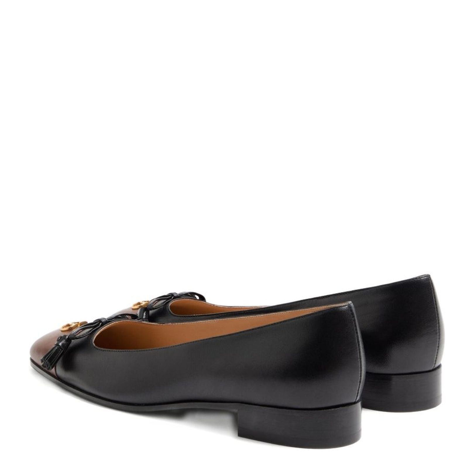 Black Square Toe Flat Sole