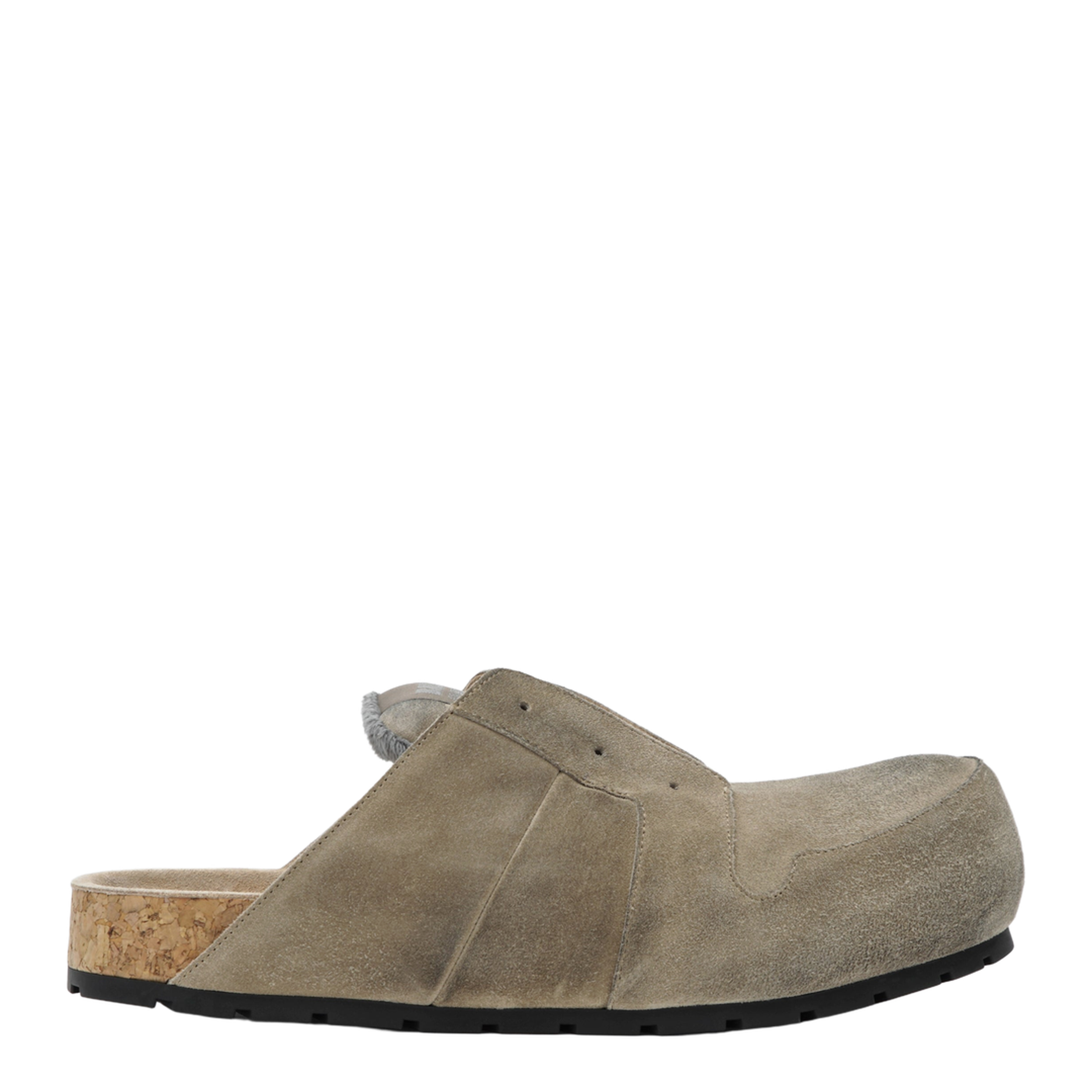 Dumbo Sabot in Distressed Suede Calfskin