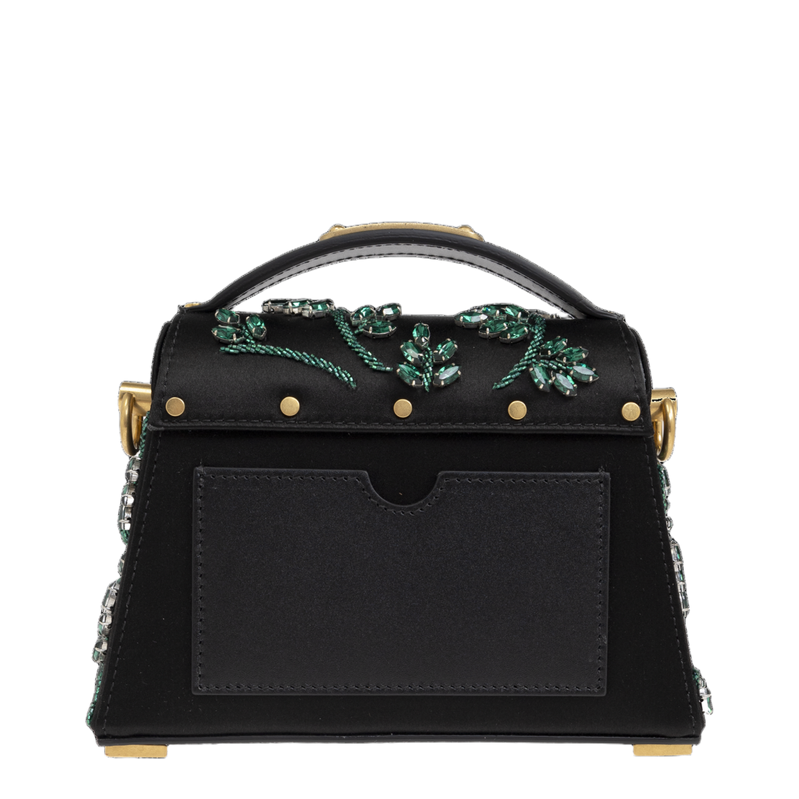 Handbag with Shimmering Appliqués