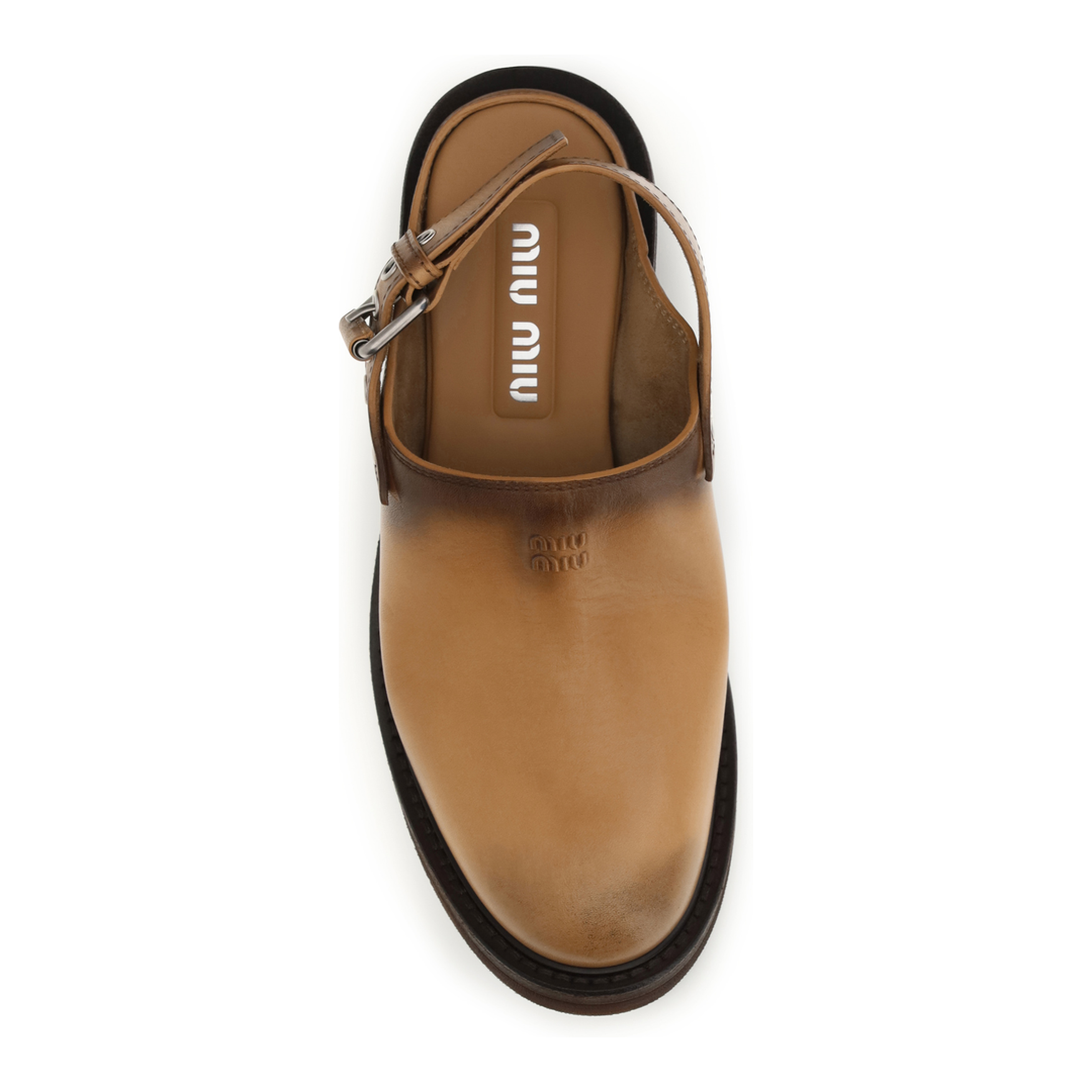 MAYFEYR - Miu Miu - Foule Leather Mules - 5R667EFA0455OD