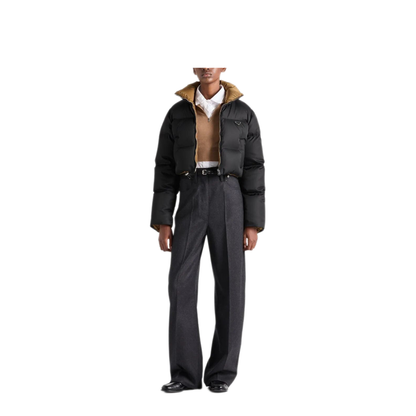 MAYFEYR - Prada - Cropped Fit Stand-Up Collar Down Jacket - 29D056SOOO1WQ8F0002