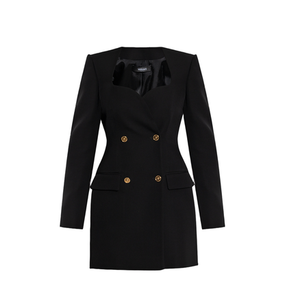 Black Wool Blazer Dress