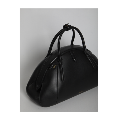 Purse Calfskin Top Handle Bag - Noir