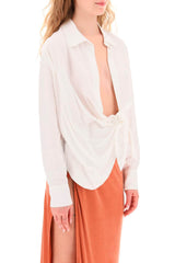 Jacquemus 'la chemise bahia' draped blouse