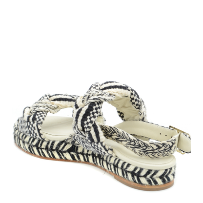 MAYFEYR - Antolina Paris - Black Leather Sandals - ADELITA140