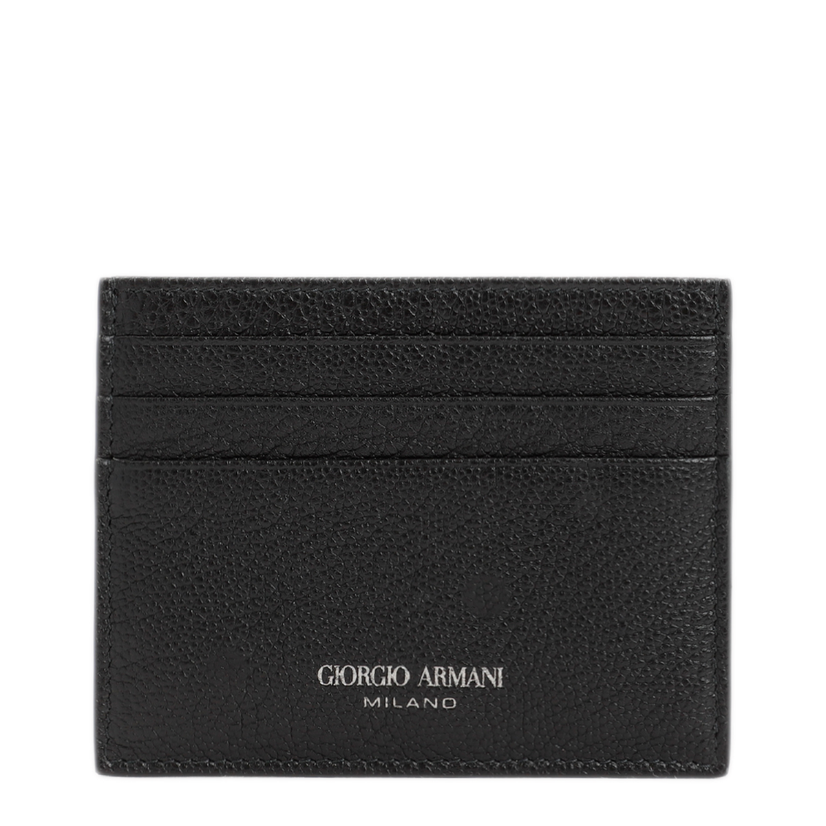 MAYFEYR - GIORGIO ARMANI - Black Calf Leather Credit Card Holder - Y2R434YR56J80001