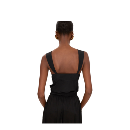 Sleeveless Silk Top