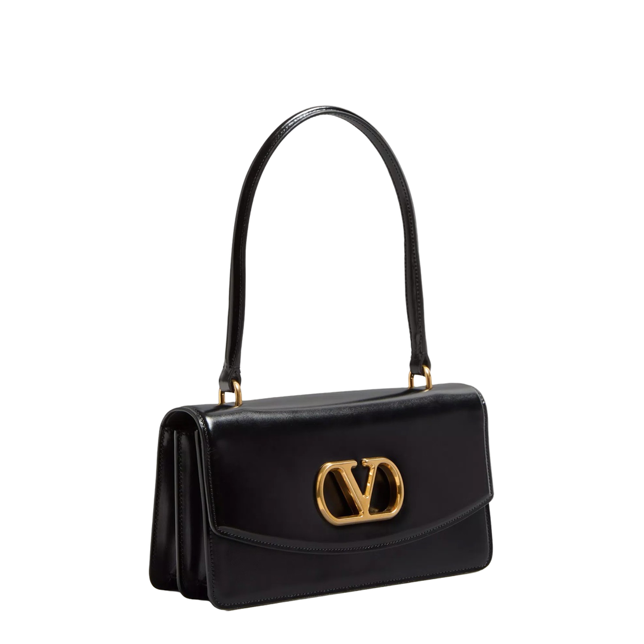 Vain Calfskin Shoulder Bag - Nero
