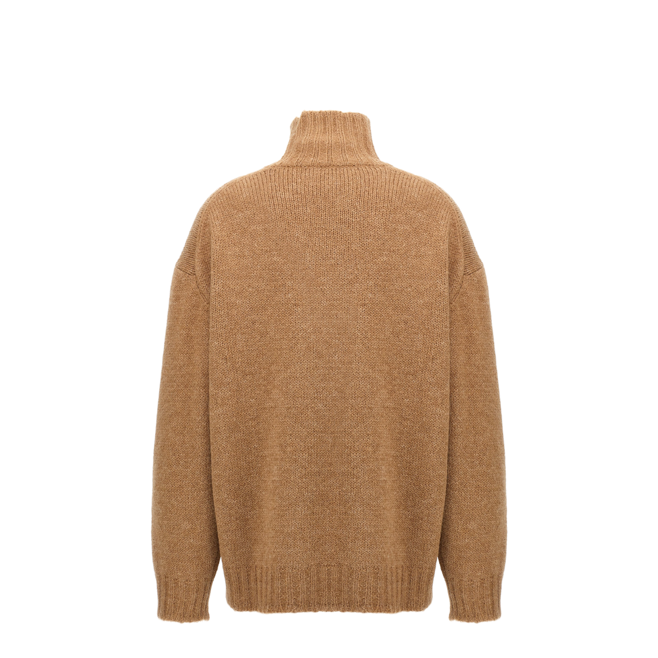 High Neck Sweater Brown