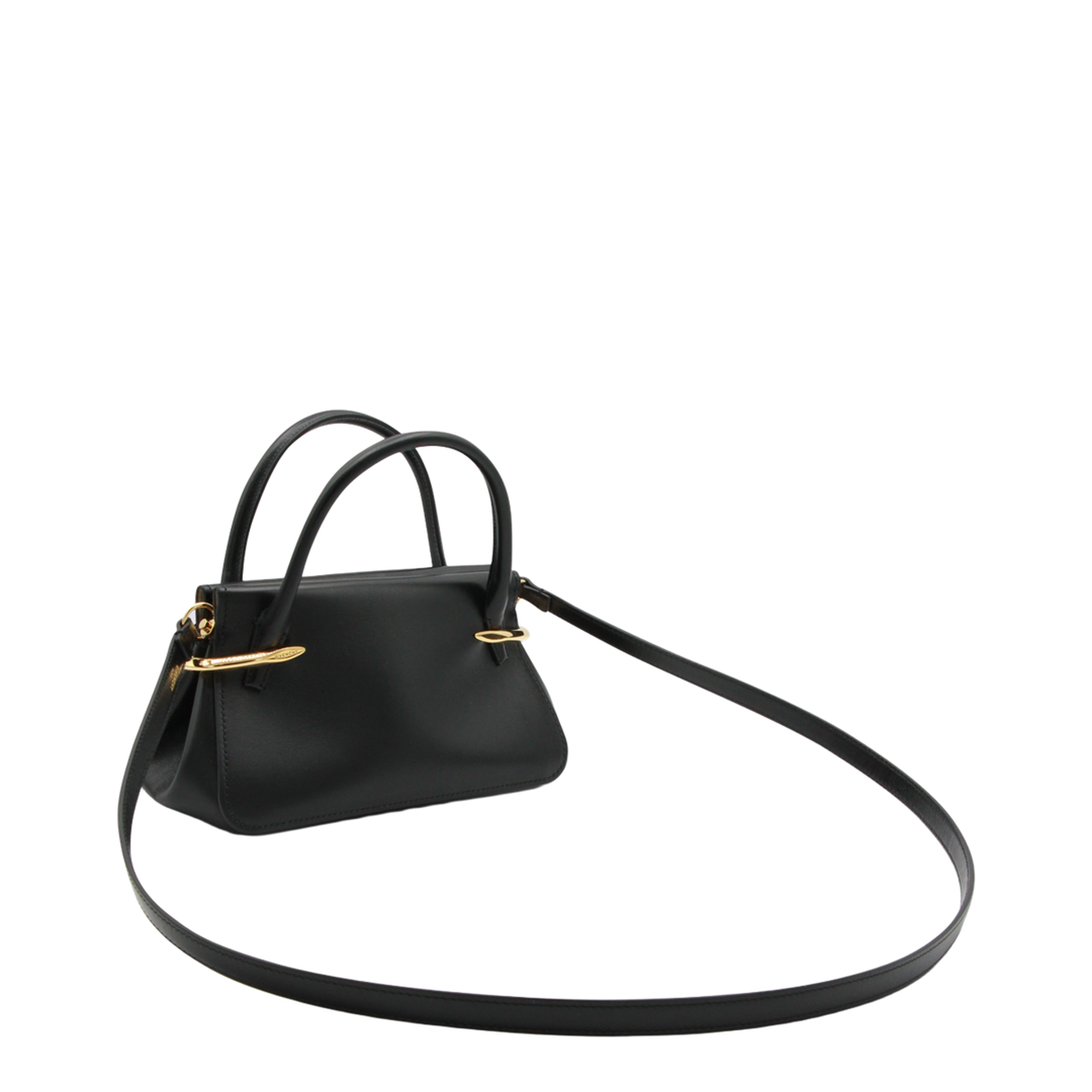 Pinch Mini Calfskin Bag - Black