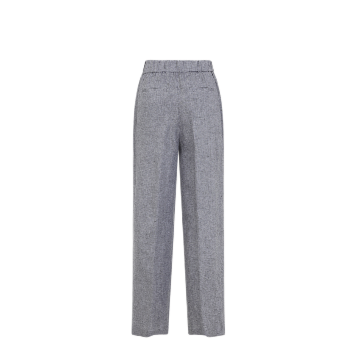 MAYFEYR - PESERICO - Blue Linen Straight Pants - P0412402600962